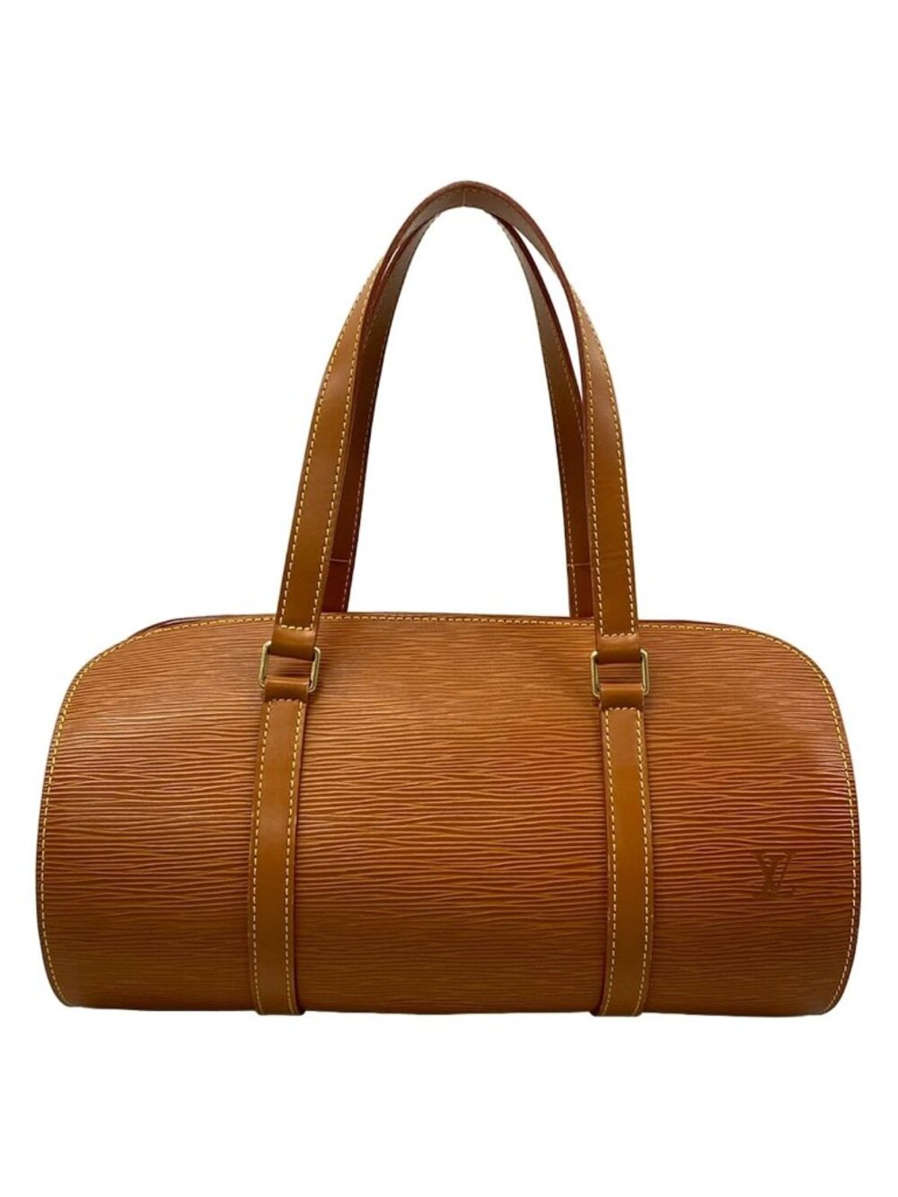 Louis Vuitton Handbag Epi Soufflot Cipango Gold Leather